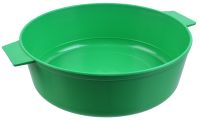 Миниатюра: Миска (салатник) пласт. 4л, пласт. ручки, зеленая