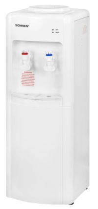 Миниатюра: Кулер для воды SONNEN, напольный, электронный, Нагрев,охлаждение, 2 крана, белый