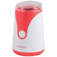 Миниатюра: Кофемолка 150Вт, ротац.,емкость 50г, импульс.режим,защита от непроиз.включ.,бело-красный Energy