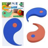 Миниатюра: Фиксатор для окон и дверей ЭВА 8*5*1см цвет микс