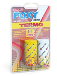 Миниатюра: Холодная сварка (клей эпоксидный) 80гр, термостойкая +250°С, НАБОР 2 тубы Mastix