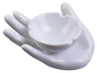 Миниатюра: Пепельница керамическая образ - На Руке, однотонная ВК-0900