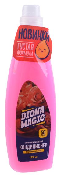 Миниатюра: Кондиционер для белья 1,0л концентрат Бархатистая роза DIONA MAGIC