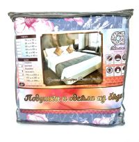 Миниатюра: Одеяло 1,5 спальное 145*205см Овечья шерсть,облегченное, бязь