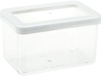 Миниатюра: Емкость для сыпучих продуктов пласт. 1,1л (160*100*95мм), прямоугольная, герметич. крышка СТЕП