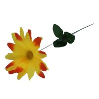 Миниатюра: Цветок искусственный Ромашка 40см желтая с темным краем YL-11-1  @
