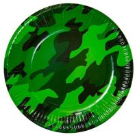 Миниатюра: Тарелка бумажная 18см 6шт Камуфляж