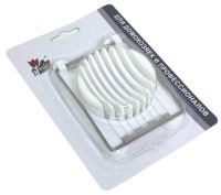 Миниатюра: Яйцерезка нерж. и пласт. 7,5*3*10,5см белая