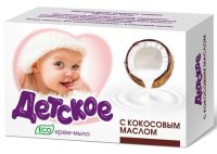 Миниатюра: Крем-мыло 90г Детское ЭКО Кокос
