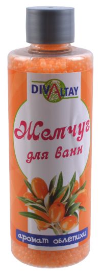 Миниатюра: Бисер для ванны 90гр Облепиха