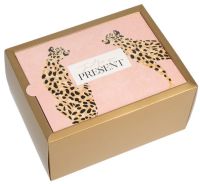 Миниатюра: Коробка подарочная бумажная 20*15*10см складная, упаковка, Леопард
