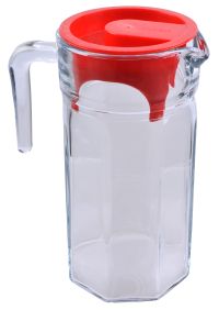 Миниатюра: Кувшин 1500мл с крышкой стекло