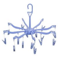 Миниатюра: Вешалка-сушилка круговая пласт. 39*39*22,5см, 16 прищепок Рыжий кот