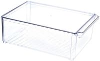 Миниатюра: Контейнер (органайзер) для холодильника пласт. 5л (300*200*100мм), с крышкой, прозрачный