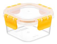 Миниатюра: Контейнер пласт. 0,4л,для продуктов, крышка с защелками CLARA желтый