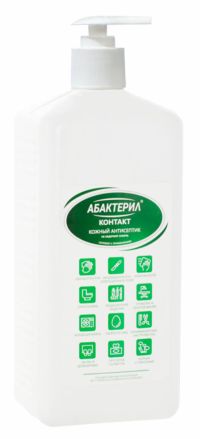 Миниатюра: Антисептик для рук и поверхн 1л АБАКТЕРИЛ-КОНТАКТ,без спирта дезинфицир, дозатор