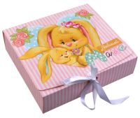 Миниатюра: Коробка подарочная бумажная 20*18*5см, Маме