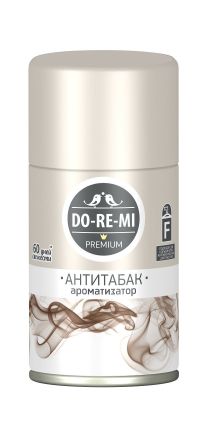 Миниатюра: Освежитель воздуха 250мл ДО-РЕ-МИ Премиум зап.блок Антитабак сух. распыление