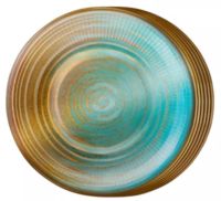 Миниатюра: Тарелка бумажная 18см 6шт Голубая керамика