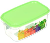Миниатюра: Контейнер пласт. 0,5л, для СВЧ, прямоугольный VITALINE салатный
