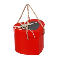 Миниатюра: Коробка подарочная бумажная 14,5*12,5*11,5см складная в форме сердца