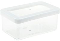 Миниатюра: Емкость для сыпучих продуктов пласт. 0,8л (160*100*70мм), прямоугольная, герметич. крышка СТЕП