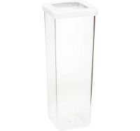 Миниатюра: Емкость для сыпучих продуктов пласт. 1,9л (100*100*280мм), высокий, герметич. крышка СТЕП