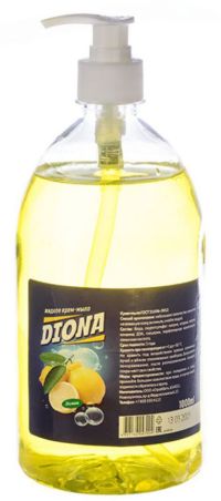 Миниатюра: Мыло жидкое 1000мл Лимон (дозатор)  DIONA MAGIC