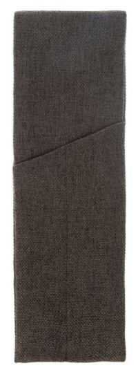 Миниатюра: Куверт сервировочный на 3 столовых прибора рогожка, правый коричневый темный