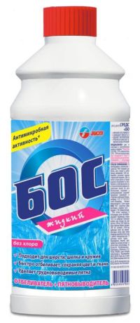 Миниатюра: Отбеливатель 450гр БОС жидкий,без хлора,автомат