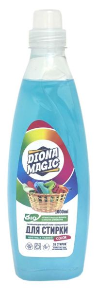 Миниатюра: Гель для стирки 1л концентрат для цветных белья DIONA MAGIC