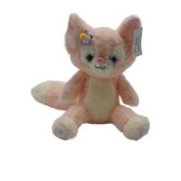 Миниатюра: Игрушка мягкая 32см Лисенок с цветочком@