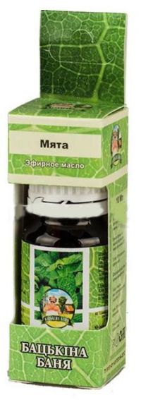 Миниатюра: Масло для бани Мята 10мл Бацькина баня