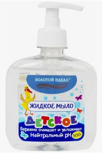 Миниатюра: Мыло жидкое 300мл Детское ЗОЛОТОЙ ИДЕАЛ, дозатор