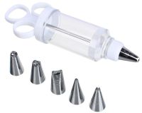 Миниатюра: Шприц кондитерский пласт., нерж., 6 нерж. насадок VETTA