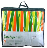 Миниатюра: Одеяло 2,0 спальное Евро Бамбук 200*215см поплин чемодан