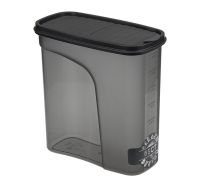 Миниатюра: Емкость для сыпучих продуктов пласт. 2л (95*190*190мм), прямоугольная, мерник БЕСТ