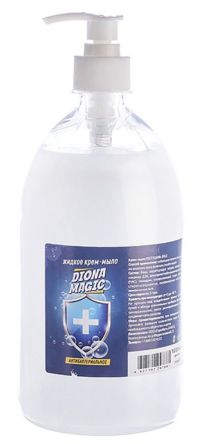 Миниатюра: Мыло жидкое 1000мл антибактериальное (дозатор)  DIONA MAGIC