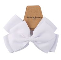 Миниатюра: Резинка для волос 12см,белый Бант