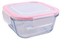 Миниатюра: Форма для запекания стекло 650мл с крышкой МАКСИМ-3