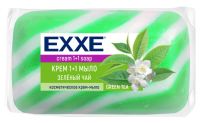 Миниатюра: Мыло туалетное 80г EXXE 1+1 Зеленый чай (ЗЕЛЕНОЕ) полосатое/