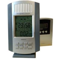 Миниатюра: Термометр-гигрометр эл. (станция погодная), пласт. корпус, беспроводной уличный датчик