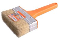 Миниатюра: Кисть малярная 120*35мм, плоская, натуральная щетина, пласт. ручка
