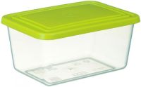 Миниатюра: Контейнер пласт. 0,4л (125*90*60мм), для пищевых продуктов, цвет крышки фисташка
