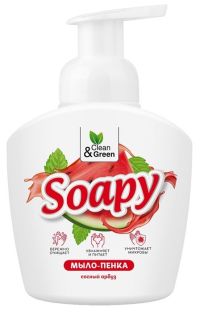 Миниатюра: Мыло жидкое 400мл Soapy Сочный арбуз пенный дозатор