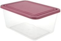 Миниатюра: Контейнер пласт. 3л (220*170*115мм), для продуктов, прямоугольный IDEA цвет крышки ягодный