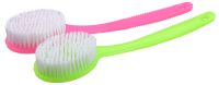 Миниатюра: Щетка для тела (банная) 34см, искус. щетина, пласт. ручка, цвет микс
