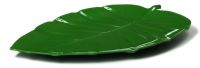 Миниатюра: Блюдо для подачи 37,5*23,5*2см,Лист,пластик, зеленый