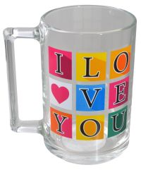 Миниатюра: Кружка 320мл стекло Фитнес LOVE (12)