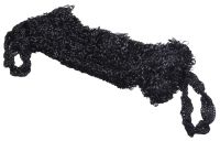 Миниатюра: Мочалка полипропилен 37*16см For men black черная с ручками